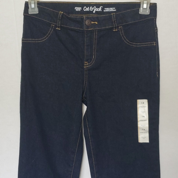 Cat and Jack girls super stretch jeans - Picture 1 of 4